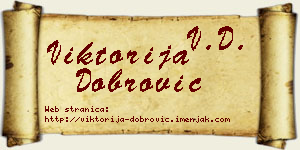 Viktorija Dobrović vizit kartica
